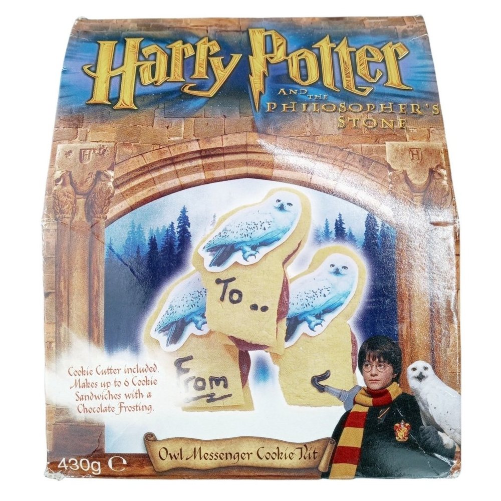 Vintage Harry Potter Owl Messenger Cookie Kit 2001 from UK Philosopher's Stone